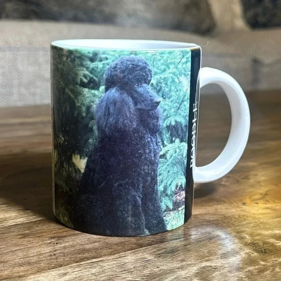 1994 POODLE Pet Dog Dining Coffee/Tea Mug/Cup VTG Barbara Angello Collectible - Picture 1 of 10